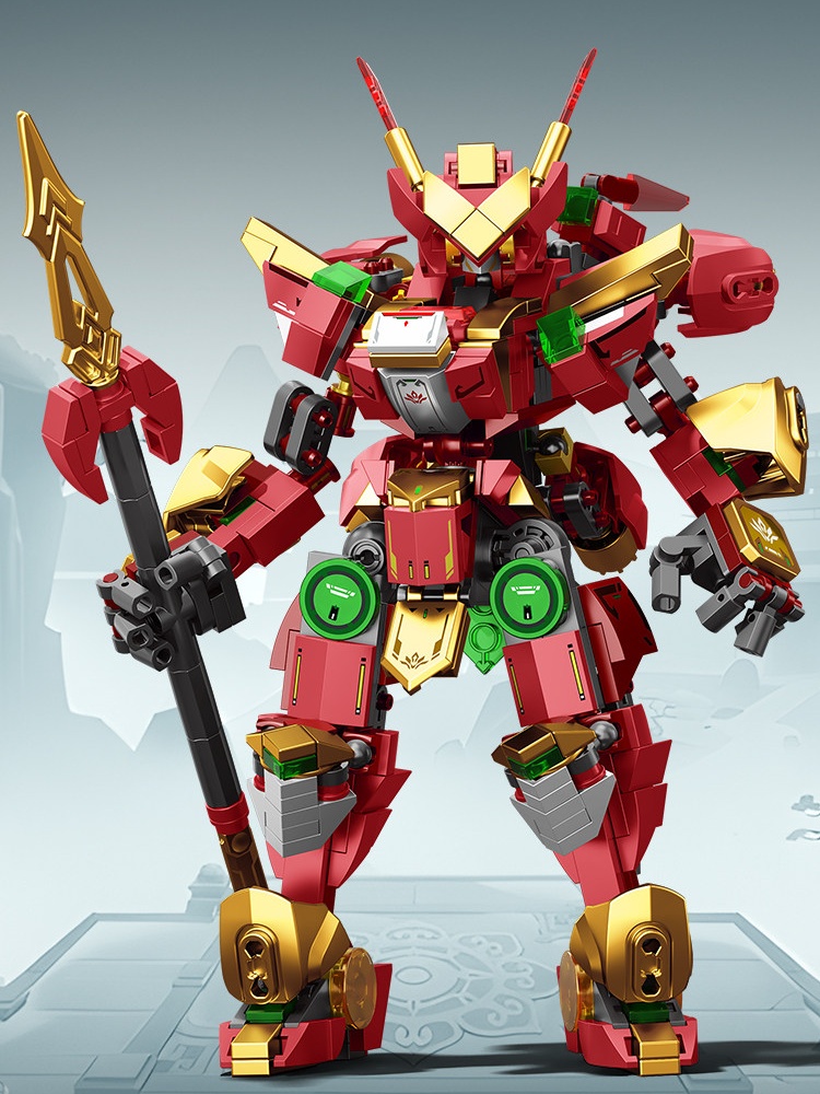 Model Kit Nezha - Конструктор Sembo Block Nezha Warrior Mecha,