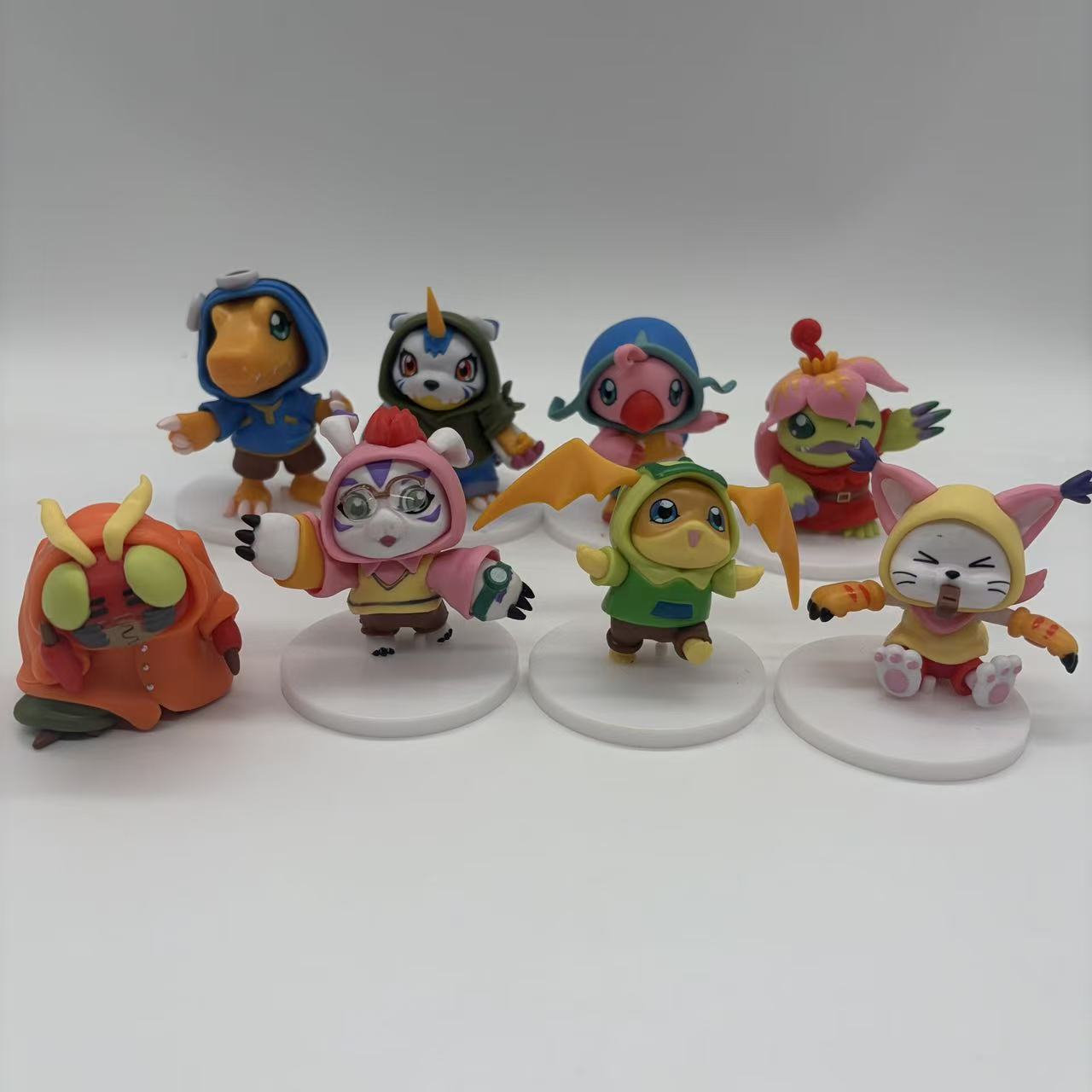 Model Kit Digimon - 8 шт./комплект, Детские экшн-фигурки